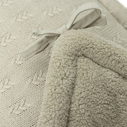 Boxbumper 180x30cm Grain Knit - Olive Green - Babywinkel - 8717329377639