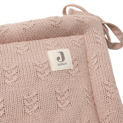 Boxbumper 180x30cm Grain Knit - Wild Rose - Babywinkel - 8717329377646
