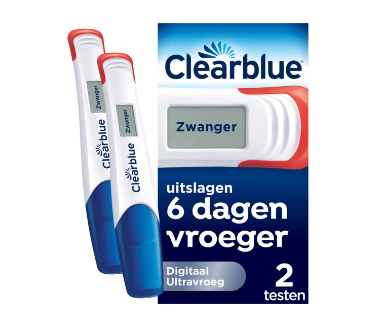 Clearblue Zwangerschapstest Digitaal Ultravroeg 2st - Clearblue - Babywinkel - 8006540188613