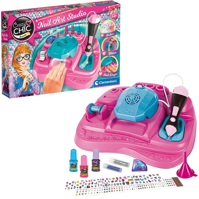 Clementoni Crazy Chic Nail Art Studio - Babywinkel - 8005125187300