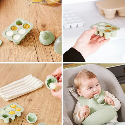 Babymoov Set Siliconen bakjes + Knabbelaar
