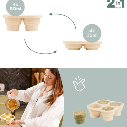 Babymoov Set Siliconen bakjes + Knabbelaar