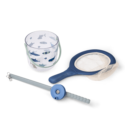 Cora Crab Vis Set Dove Blue koop je bij Babywinkel