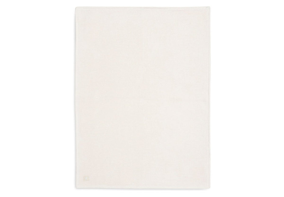Deken Wieg 75x100cm Basic Knit - Ivory/Coral Fleece - Babywinkel - 8717329379145