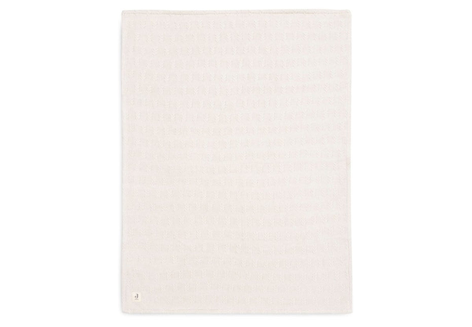 Jollein Wiegdeken Grain Knit Oatmeal/Velvet 75X100Cm koop je bij Babywinkel