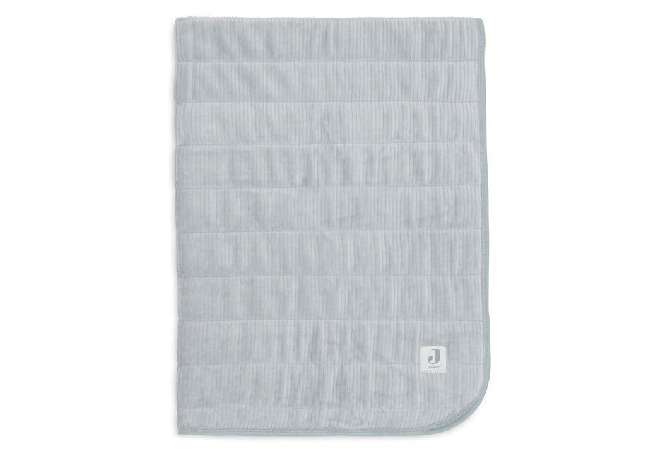Jollein Wiegdeken Velvet Rib/ Sea Green 75X100Cm koop je bij Babywinkel