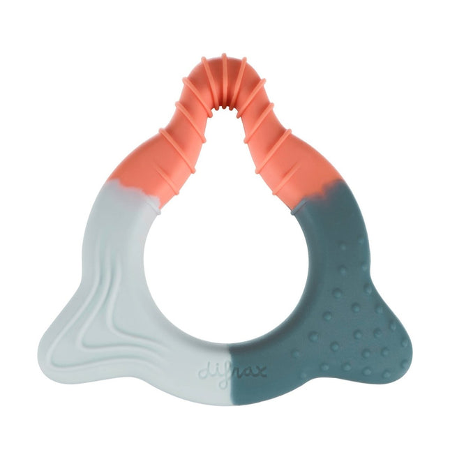 Difrax Bijtring 3 In 1 100% Siliconen 3 Grijs 3 Multi - Difrax - Babywinkel - 8711736558100