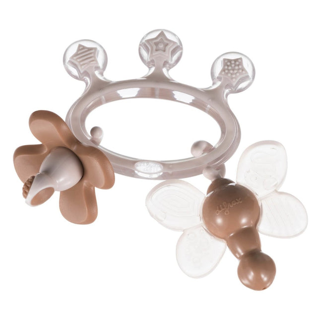 Difrax Bijtring Bijtjuweel Bruin - Difrax - Babywinkel - 8711736930371