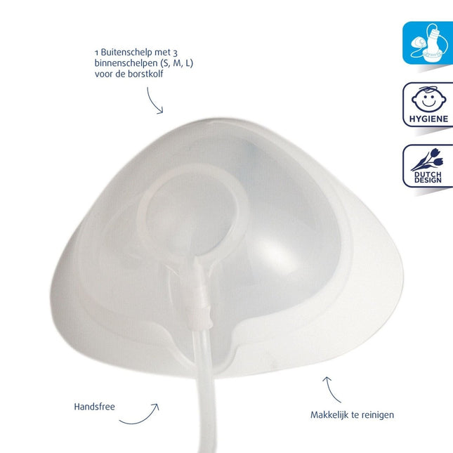 Difrax Borstkolf Schelp - Difrax - Babywinkel - 8711736930203