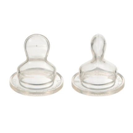 Difrax Flessenspeen Plat S (2 Stuks) Gaatje Boven - Difrax - Babywinkel - 8711736006946