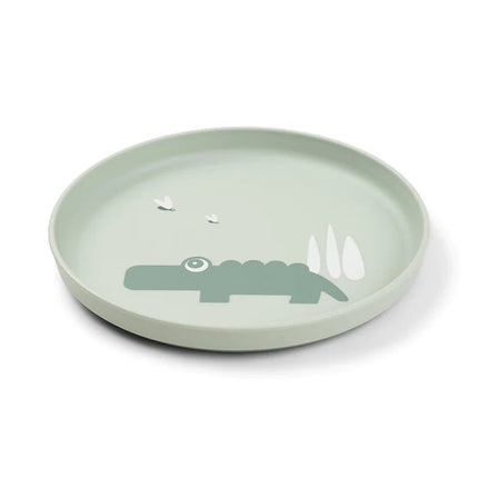 Done by Deer Babybord Croco Green Rond - Done by Deer - Babywinkel - 5712643048176