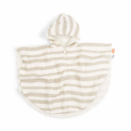 Done by Deer Badponcho Stripes Gots Sand - Done by Deer - Babywinkel - 5712643037903