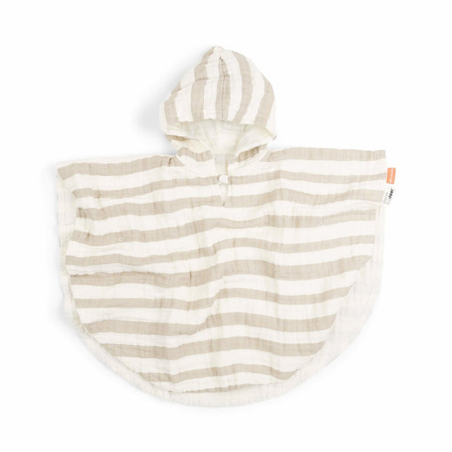 Done by Deer Badponcho Stripes Gots Sand - Done by Deer - Babywinkel - 5712643037903