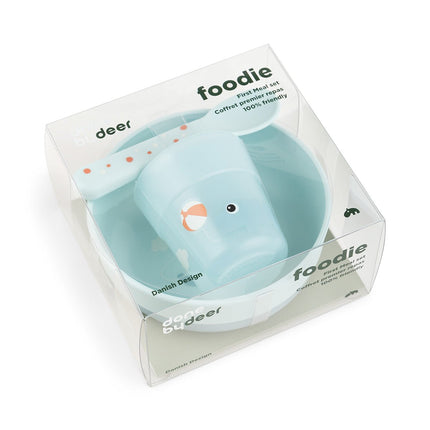 Done by Deer Kinderservies Set Playgrond Blue 3 Pack - Done by Deer - Babywinkel - 5712643053736