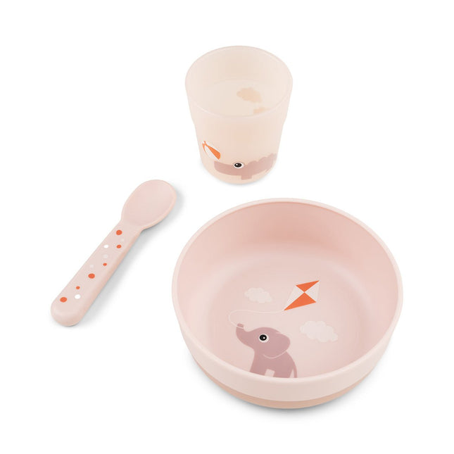 Done by Deer Kinderservies Set Playground Powder 3 Pack koop je bij Babywinkel