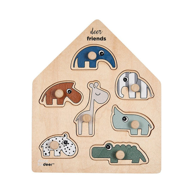 Done by Deer Knijperpuzzel Deer Friends Mix koop je bij Babywinkel