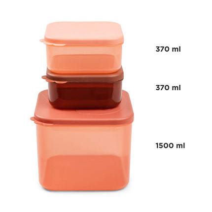 Done by Deer Snackbakje Set L Elphee Papaya 3st - Done by Deer - Babywinkel - 5712643045007