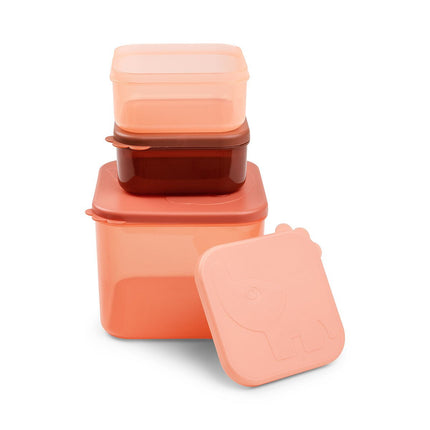Done by Deer Snackbakje Set L Elphee Papaya 3st - Done by Deer - Babywinkel - 5712643045007