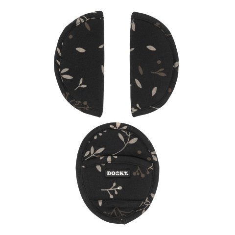 Dooky Gordelbeschermer Universal Pads Leaves Black koop je bij Babywinkel