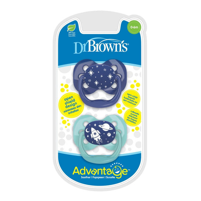Dr. Brown's Advantage Speen fase 1 blauw 2st - Dr. Brown's - Babywinkel - 072239316702