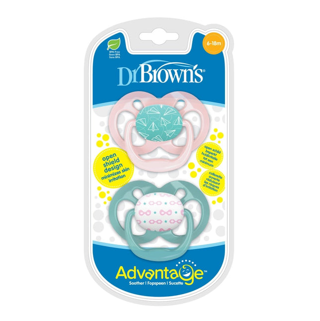 Dr. Brown's Advantage Speen fase 2 roze 2st - Dr. Brown's - Babywinkel - 072239316719