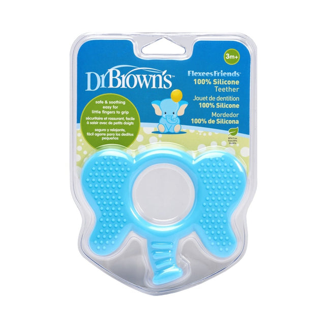 Dr. Brown's Bijtring Flexees olifant blauw - Dr. Brown's - Babywinkel - 072239312810