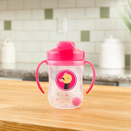 Dr. Brown's Eerste rietjesbeker roze 270ml - Dr. Brown's - Babywinkel - 072239311394