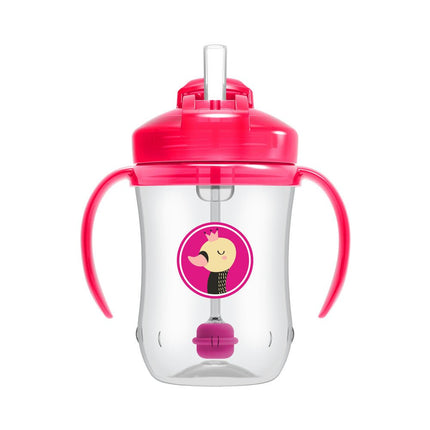 Dr. Brown's Eerste rietjesbeker roze 270ml - Dr. Brown's - Babywinkel - 072239311394