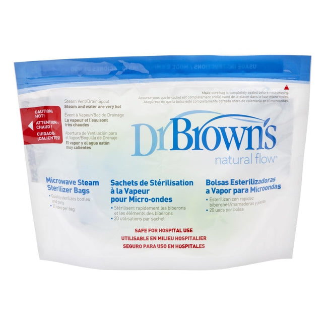 Dr. Brown's Magnetronsterilisatiezakjes 5st - Dr. Brown's - Babywinkel - 072239009604