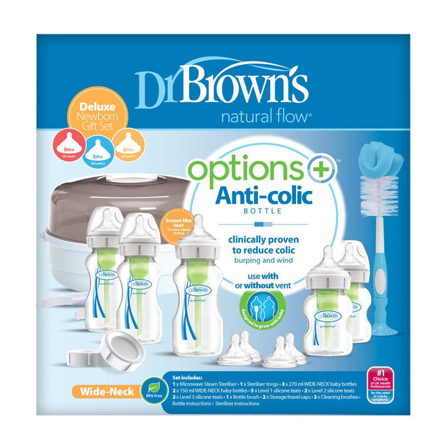 Dr. Brown's Newborn Gift Set brede hals - Babywinkel - 072239317990