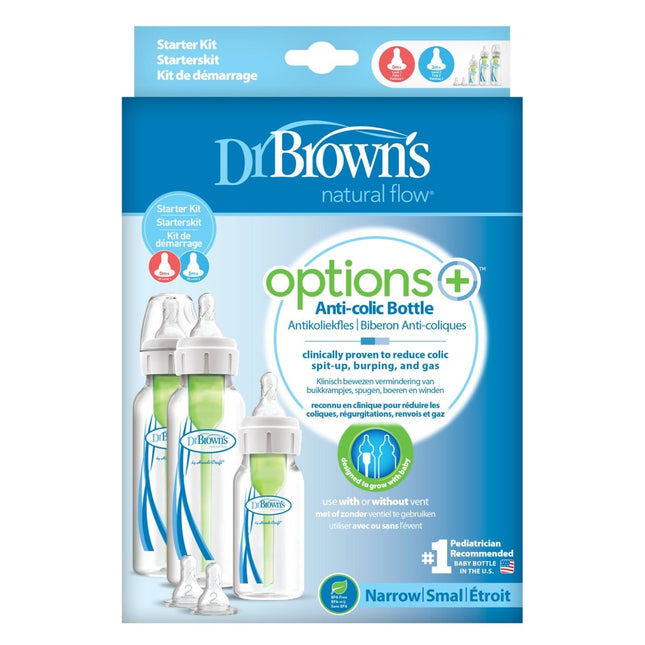 Dr. Brown's Options+ Startpakket Standaardfles 9 delig - Dr. Brown's - Babywinkel - 072239306291