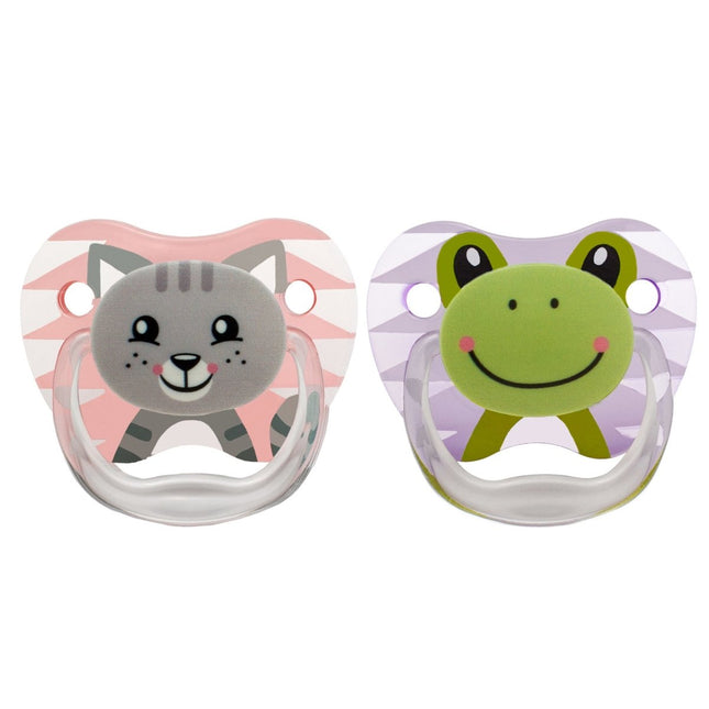 Dr. Brown's Speen Fase 1 Roze 2 - pack animal faces - Dr. Brown's - Babywinkel - 072239311905