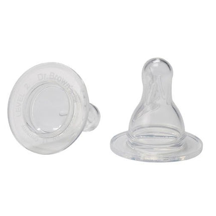 Dr. Brown's Speen fase 2standaardfles 3m+ 2st - Dr. Brown's - Babywinkel - 072239305065