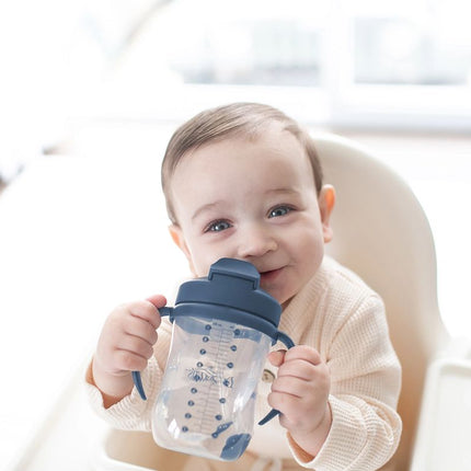 Dr. Brown's Baby's Eerste Rietjesbeker Blauw 270ml