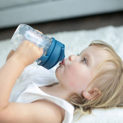 Dr. Brown's Baby's Eerste Rietjesbeker Blauw 270ml