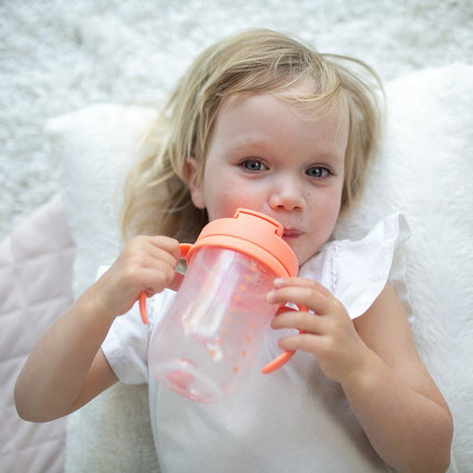 Dr. Brown's Baby's Eerste Rietjesbeker Coral 270ml
