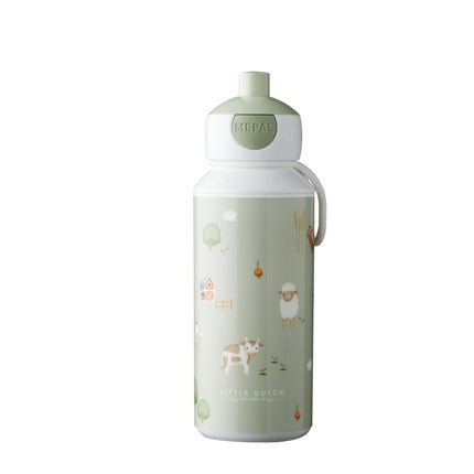 Drinkfles pop - up Campus 400 ml Little Dutch - Little Farm - Babywinkel - 8720294032069