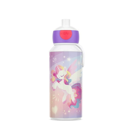 Drinkfles pop - up Campus 400 ml - Unicorn Glow - Babywinkel - 8720294056102