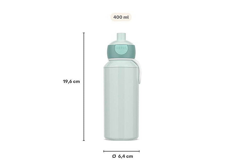 Drinkfles pop - up Campus 400 ml - Unicorn Glow - Babywinkel - 8720294056102