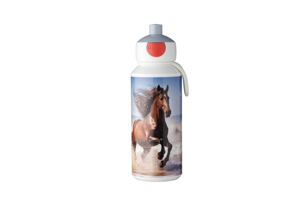 Drinkfles pop - up Campus 400 ml - Wild Horse - Babywinkel - 8720294038382