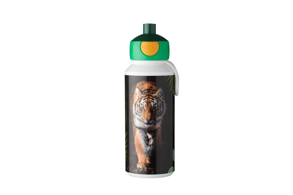 Drinkfles pop - up Campus 400 ml - Wild Tiger - Babywinkel - 8720294038436