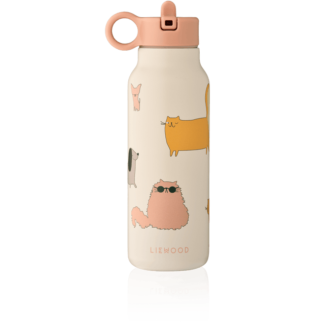 Falk Water Bottle 350 ml Cats and Dogs / Sandy - Babywinkel - 5715493474898