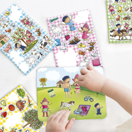 Fien & Teun Raamstickers - Babywinkel - 8714274192058