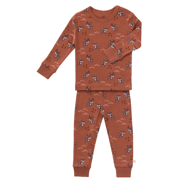 Fresk Baby Pyjama Deer Amber Brown 2 delig koop je bij Babywinkel