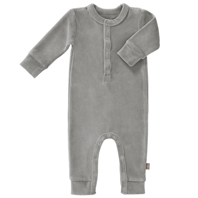 Fresk Baby Pyjama Velours Paloma Grey koop je bij Babywinkel