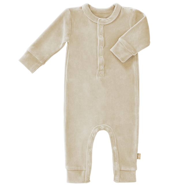 Fresk Baby Pyjama Velours Sandshell - Fresk - Babywinkel - 8720574694130