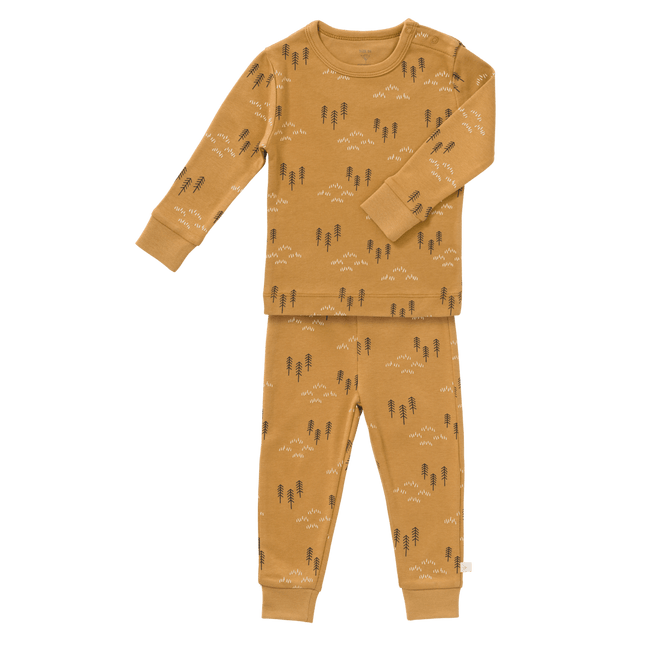 Fresk Baby Pyjama Woods Spruce Yellow 2 - delig koop je bij Babywinkel