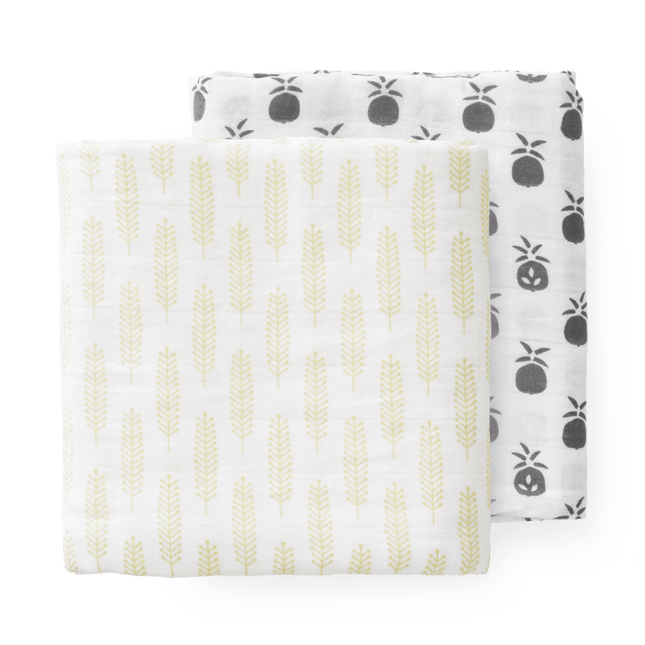 Fresk Hydrofiele Doek Pineapple 70x60cm 2st - Fresk - Babywinkel - 8718754239295