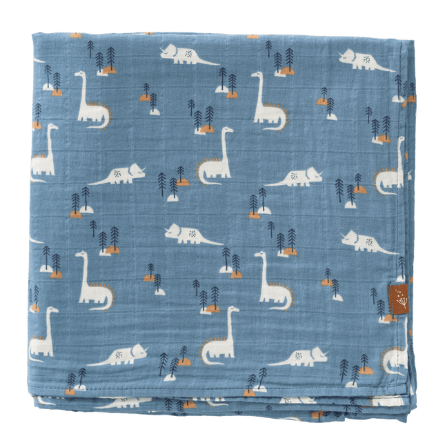 Fresk Inbakerdoek 120X120 Cm Dino - Fresk - Babywinkel - 8720874453376