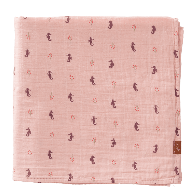 Fresk Inbakerdoek 120X120 Cm Seahorse - Fresk - Babywinkel - 8720874453369